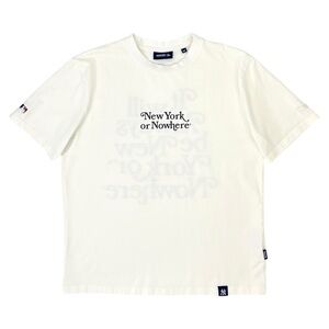 NYON New York Or Nowhere x New Era x MLB Yankees Motto White T-Shirt Tee sz M